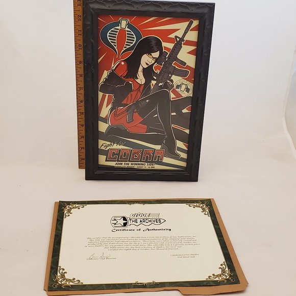 Framed GI Joe Convention 2009 Poster - Baroness +
